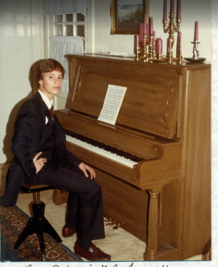 Ben Carson playing piano when he was young